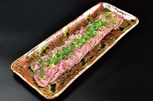 ロースポン酢 1,980円<br>ロースに特製ポン酢は相性抜群！